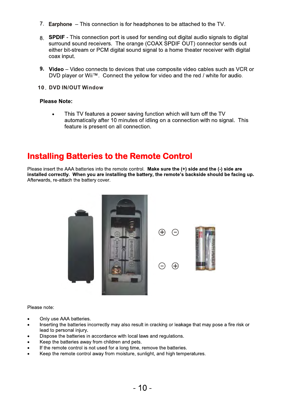 Curtis PLEDV2488A-B User Manual | Page 11 / 47