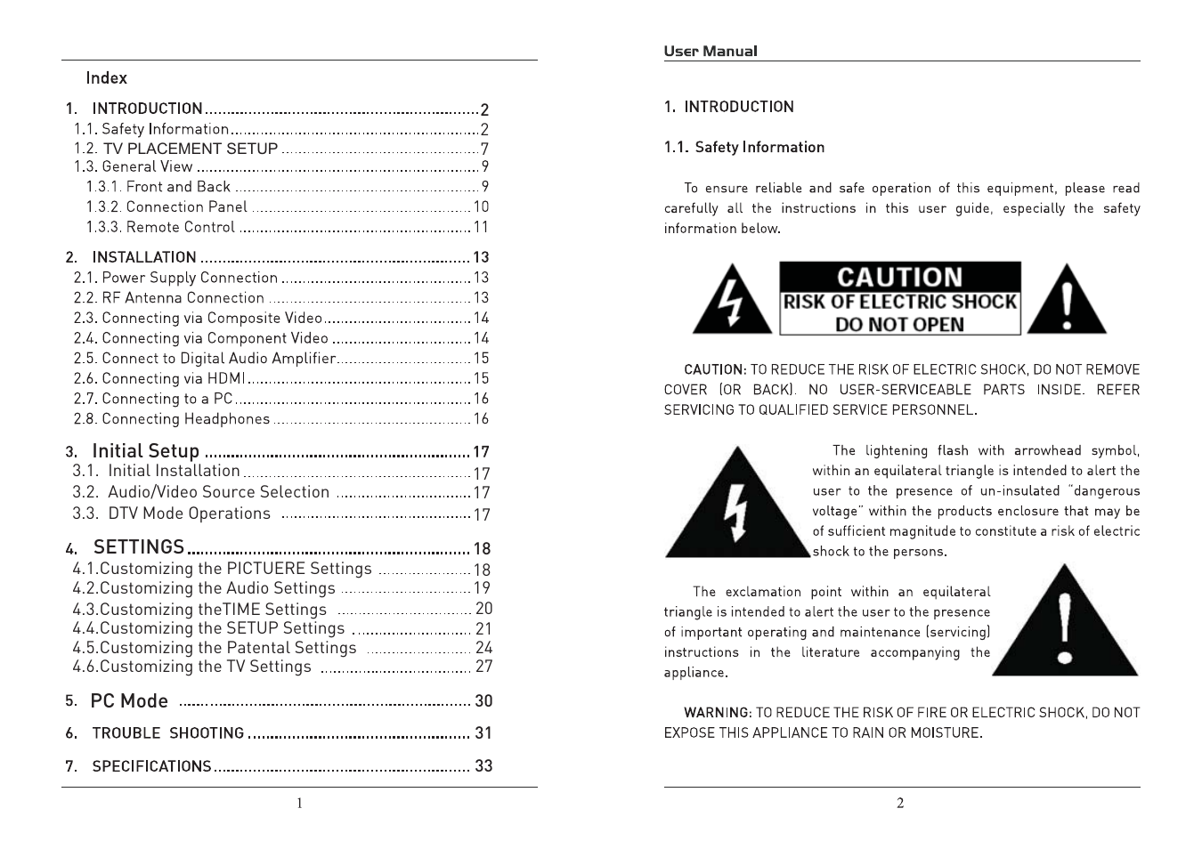 Curtis RLDED3950A-C User Manual | Page 2 / 18