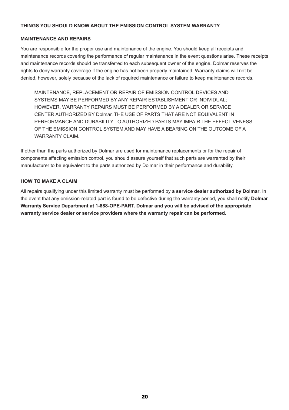 Dolmar POLE HEDGE MH-2556 User Manual | Page 20 / 54