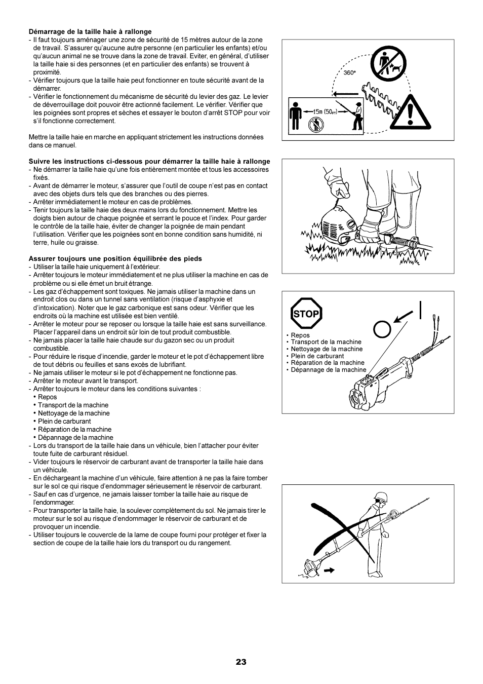 Dolmar POLE HEDGE MH-2556 User Manual | Page 23 / 54