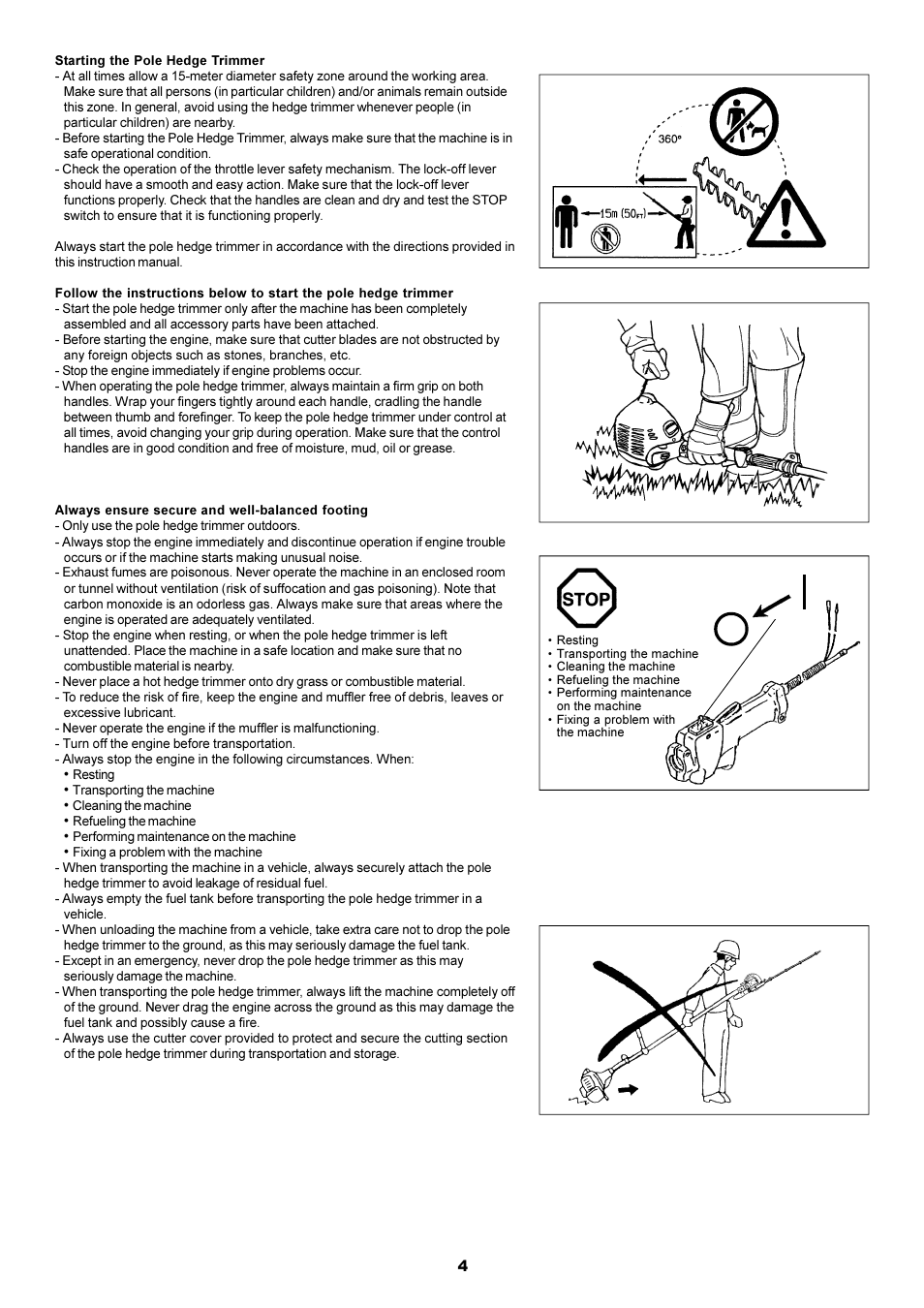 Dolmar POLE HEDGE MH-2556 User Manual | Page 4 / 54