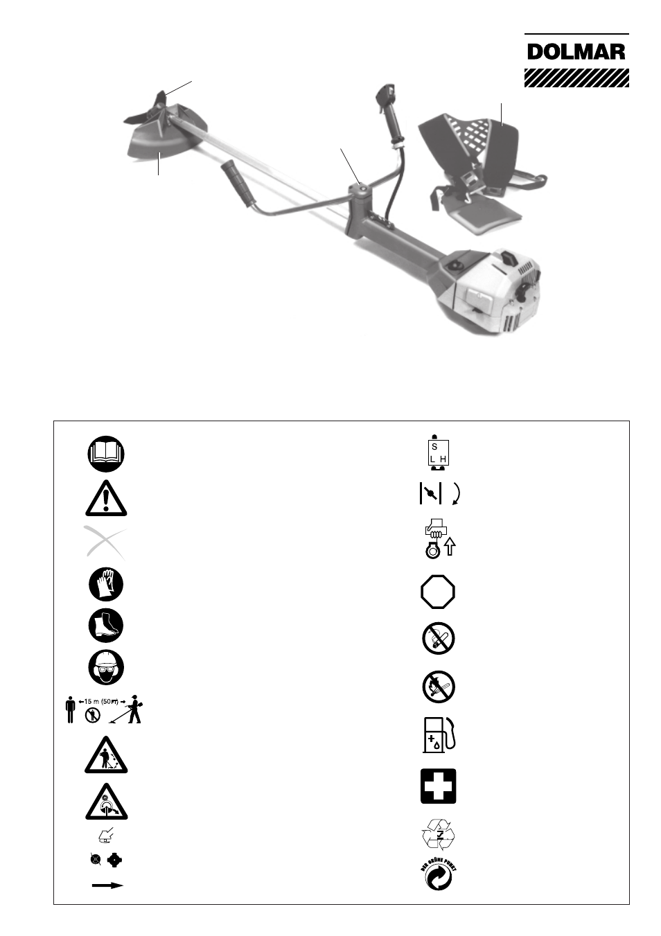 Volumen de suministro, Explicación de símbolos | Dolmar MS-3310 User Manual | Page 51 / 74