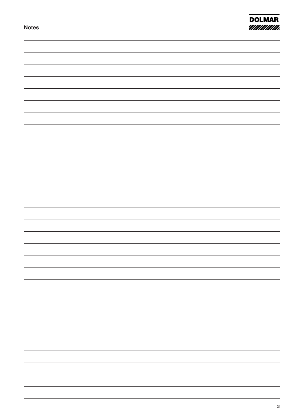Dolmar MS-260 U User Manual | Page 21 / 24