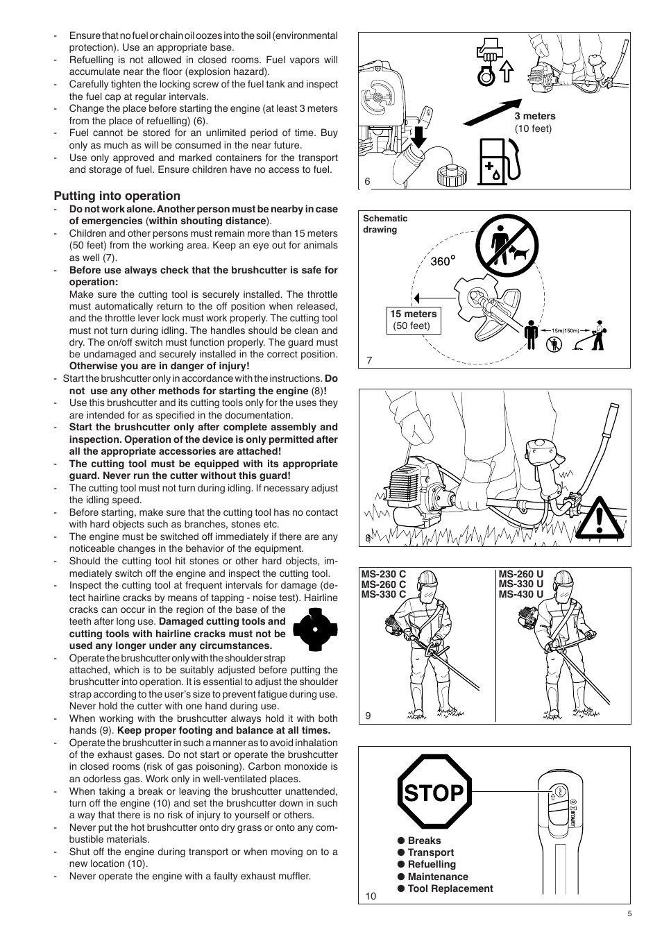 Dolmar MS-260 U User Manual | Page 5 / 24