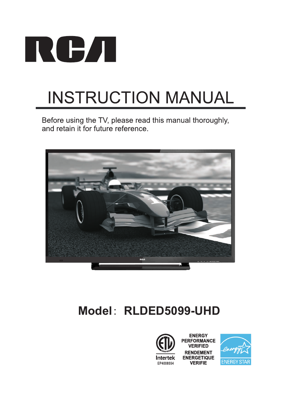 Curtis RLDED5099-UHD User Manual | 33 pages