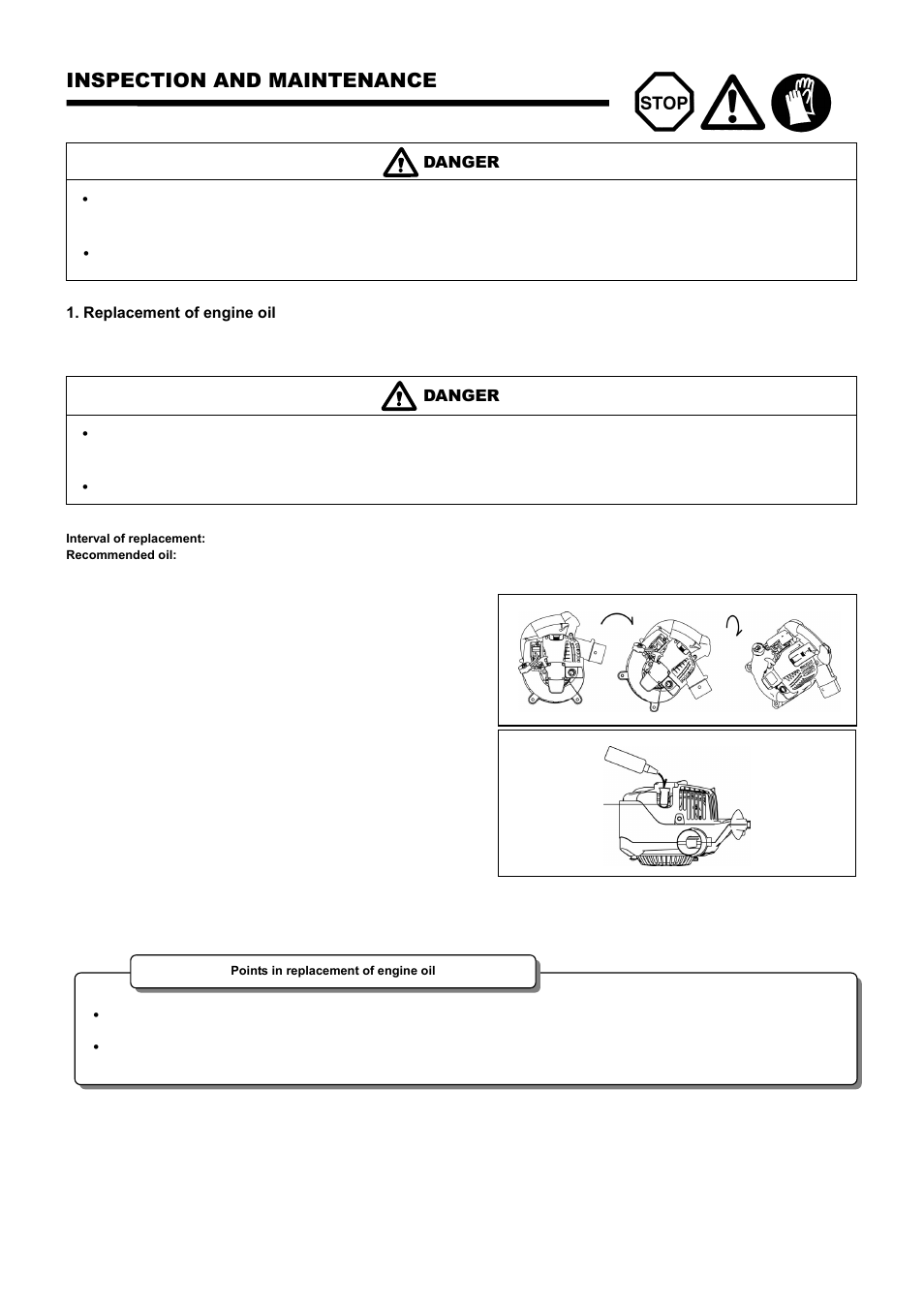 Inspection and maintenance | Dolmar PB-251.4 User Manual | Page 14 / 64