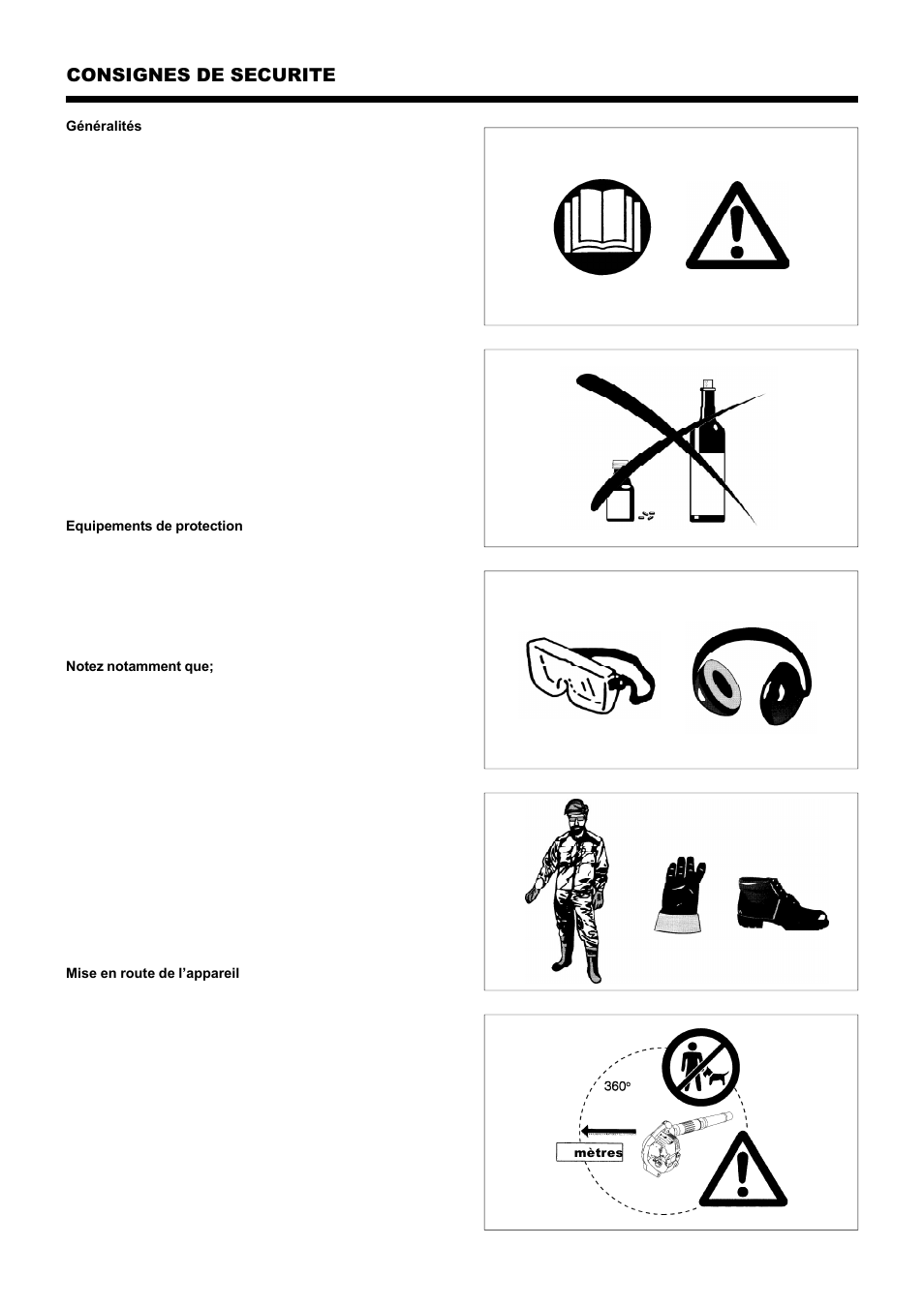 Consignes de securite | Dolmar PB-251.4 User Manual | Page 21 / 64