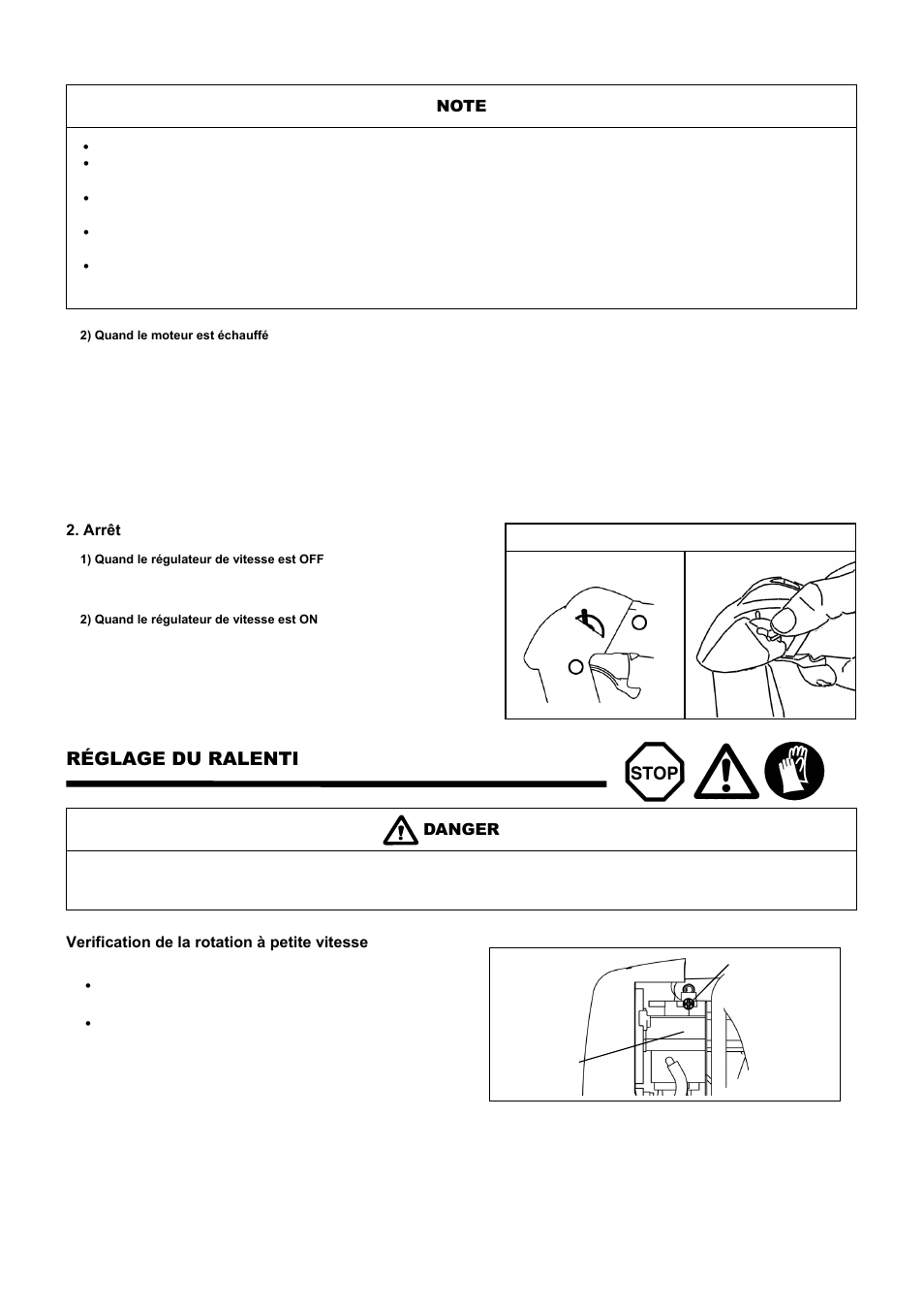 Réglage du ralenti | Dolmar PB-251.4 User Manual | Page 30 / 64
