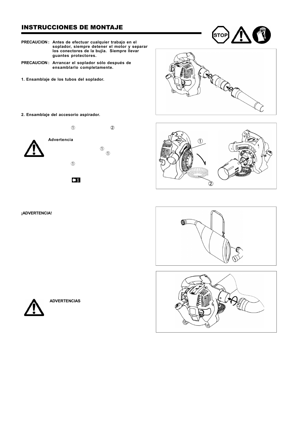 Instrucciones de montaje | Dolmar PB-251.4 User Manual | Page 44 / 64