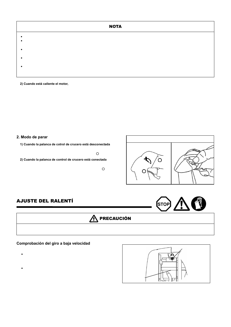 Ajuste del ralentí, Precaución | Dolmar PB-251.4 User Manual | Page 48 / 64