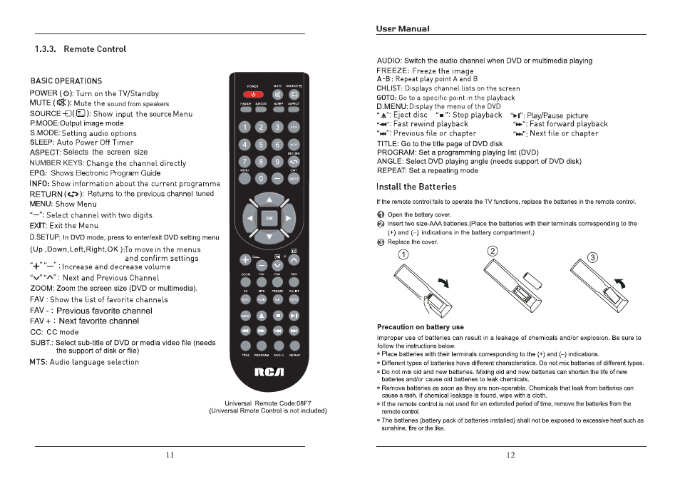 Curtis RLDEDV2813-A-B User Manual | Page 7 / 22