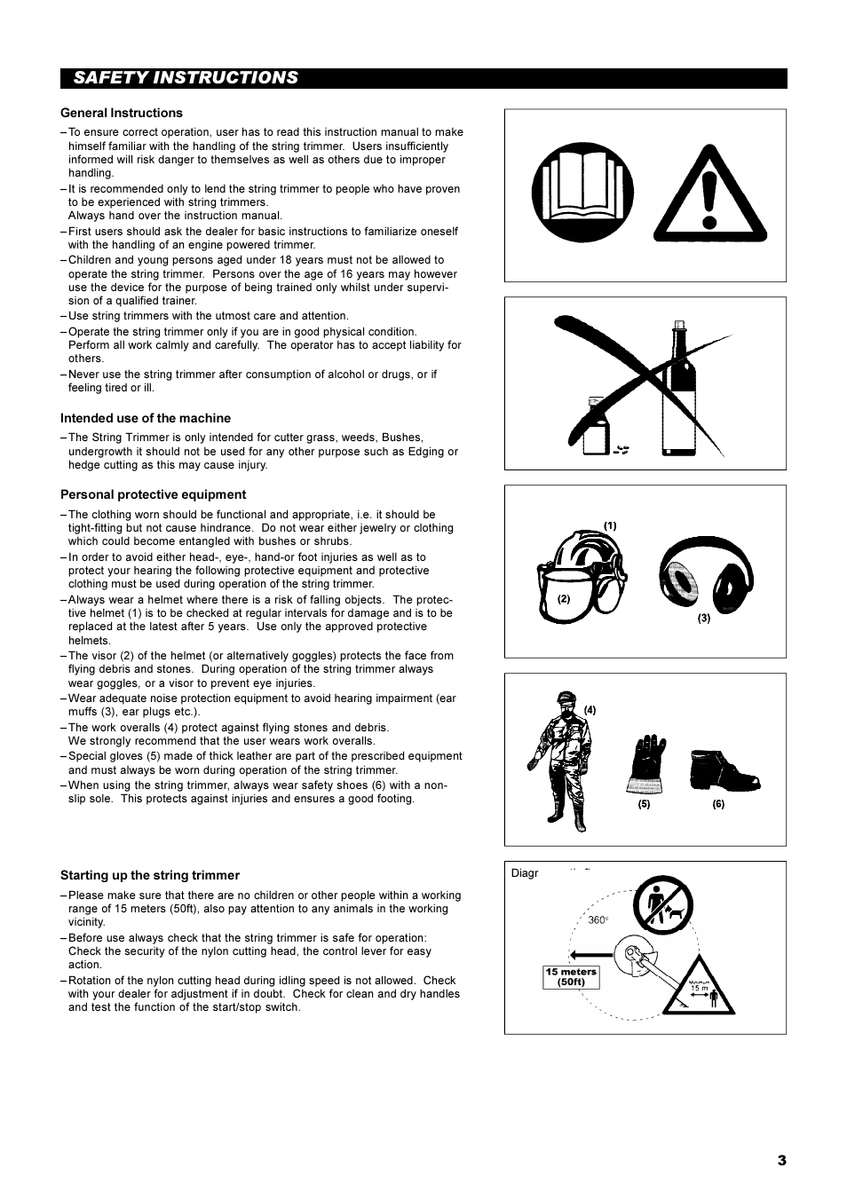 Safety instructions | Dolmar MS-22C User Manual | Page 3 / 53
