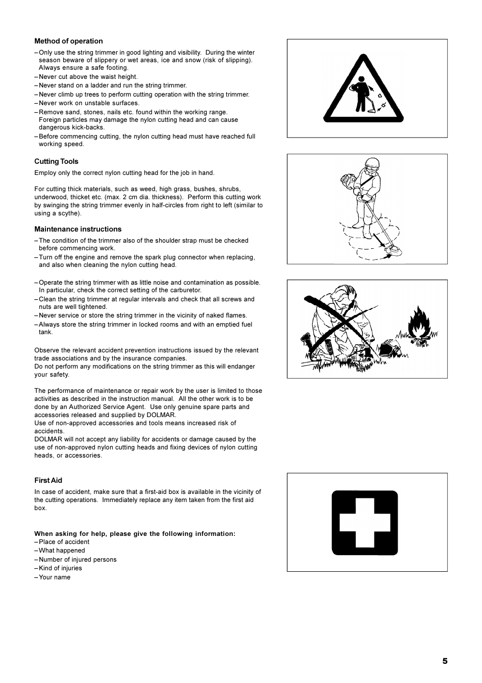 Dolmar MS-22C User Manual | Page 5 / 53