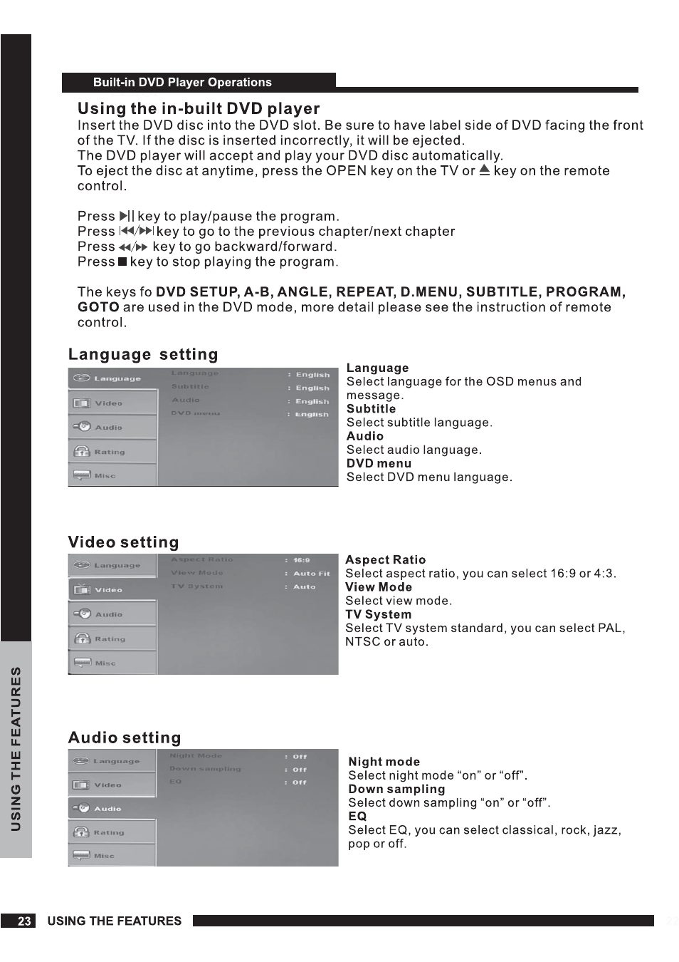 Curtis PLEDV1520A-B User Manual | Page 24 / 26