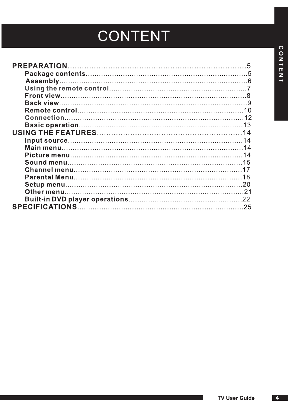 Curtis PLEDV1520A-B User Manual | Page 5 / 26