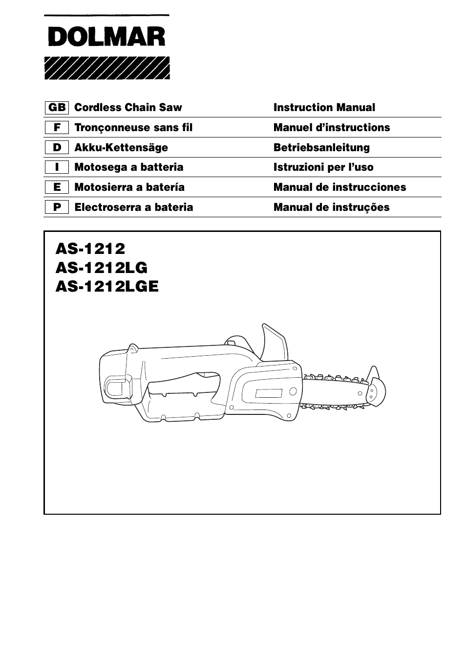 Dolmar AS-1212 User Manual | 32 pages