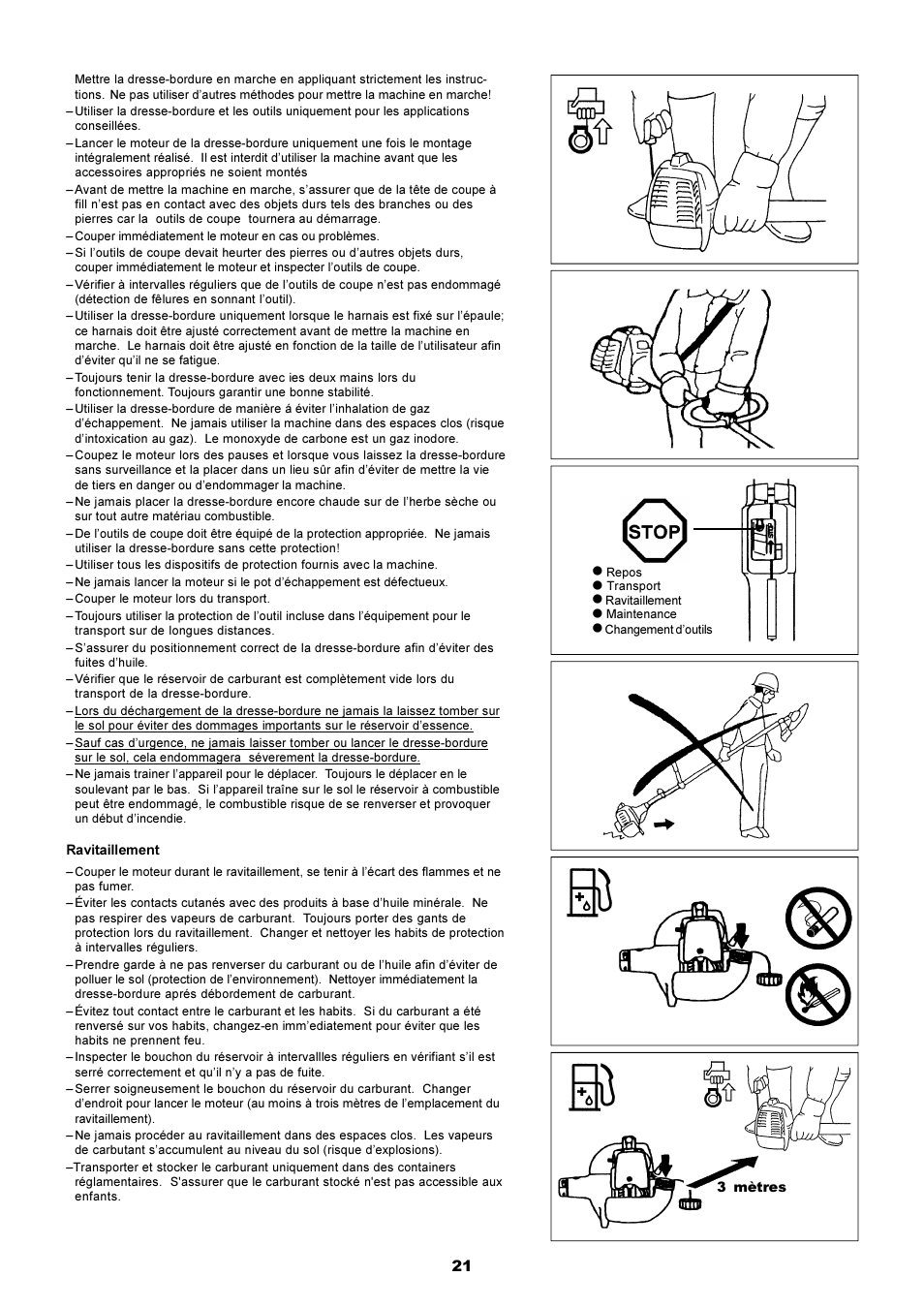 Dolmar EDGING TRIMMER PE-251 User Manual | Page 21 / 48