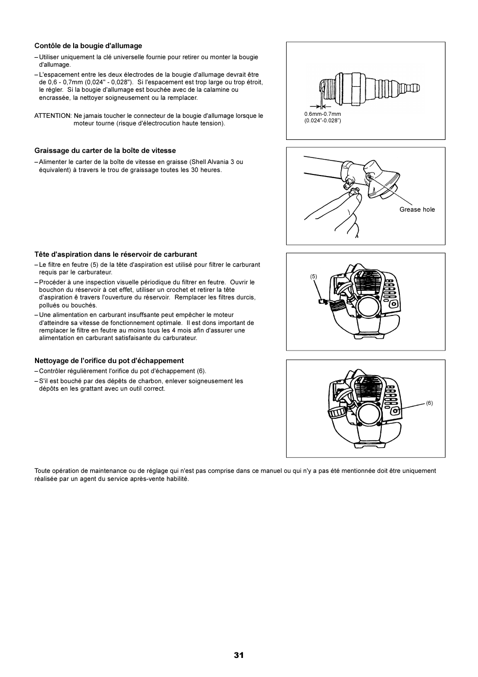 Dolmar EDGING TRIMMER PE-251 User Manual | Page 31 / 48