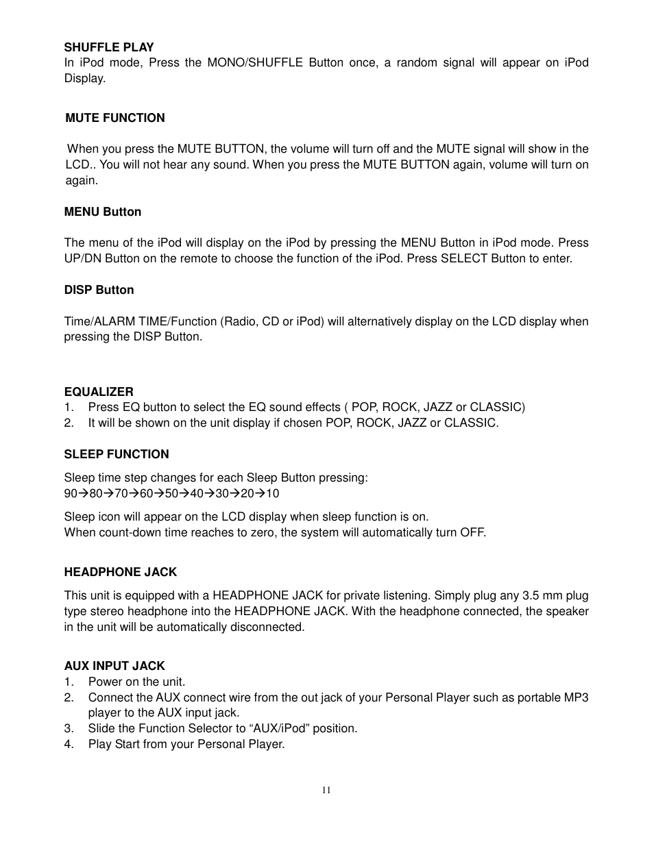 Curtis IP1005BUK User Manual | Page 11 / 11