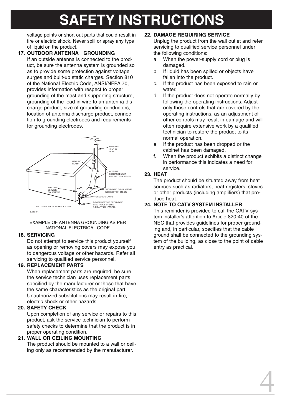 Safety instructions | Curtis IP1006UK User Manual | Page 4 / 15