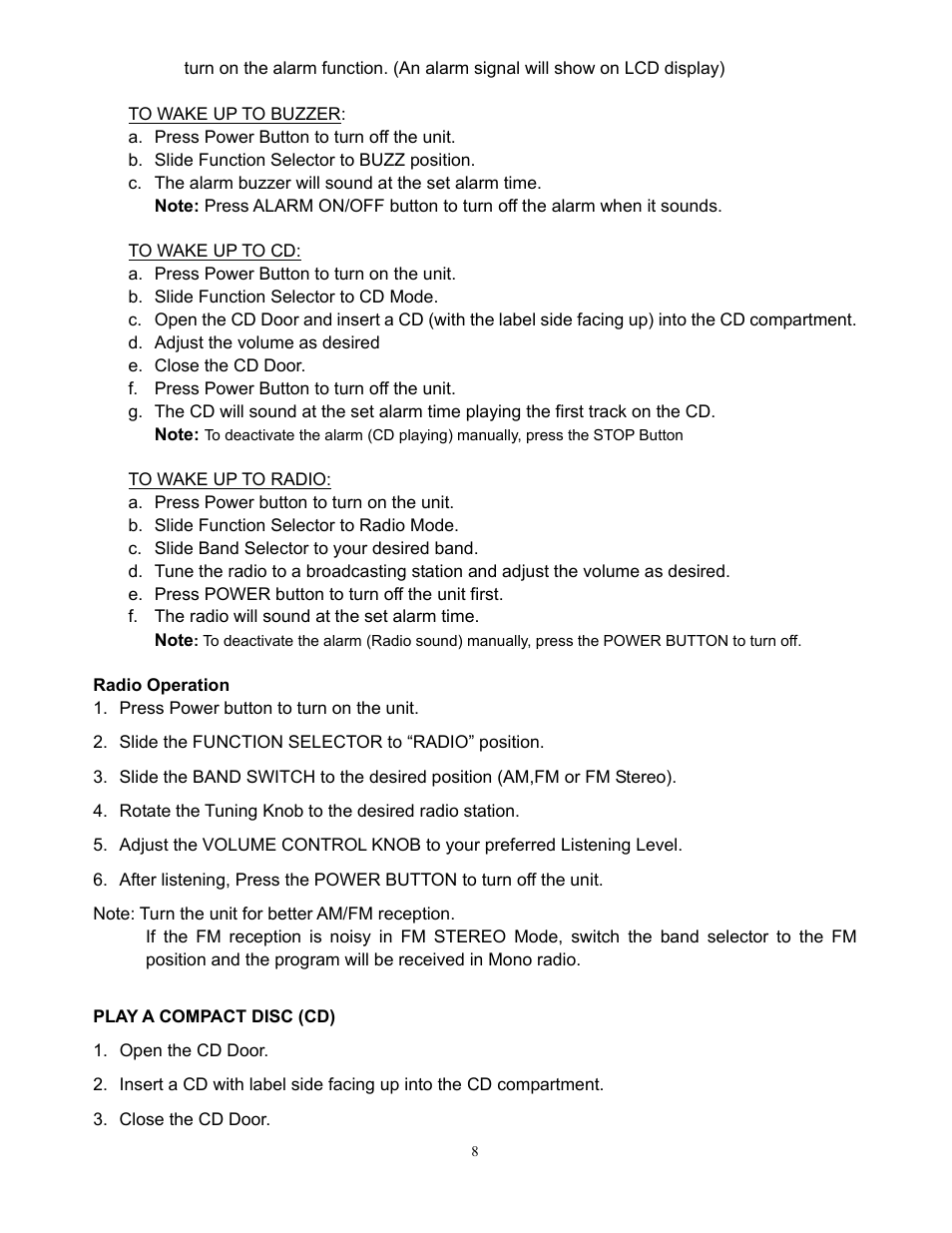 Curtis IP1007UK User Manual | Page 8 / 11