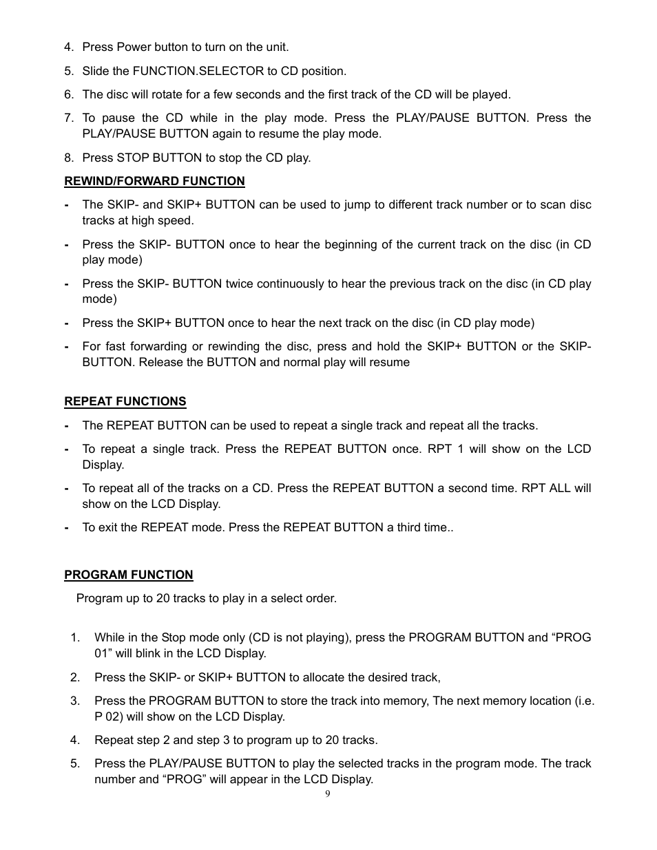 Curtis IP1007UK User Manual | Page 9 / 11