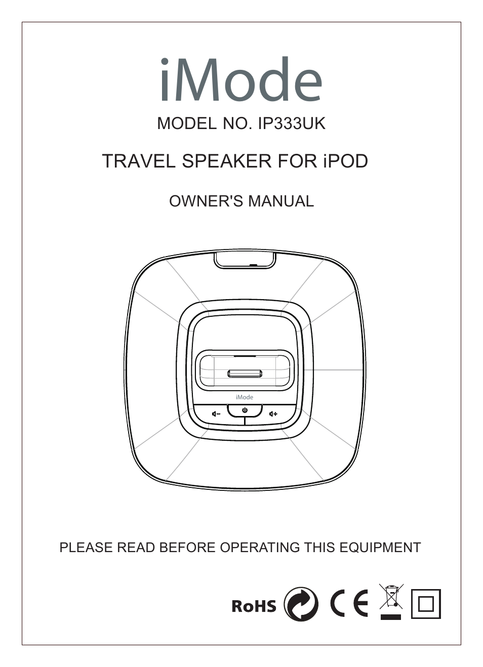 Curtis IP333UK User Manual | 6 pages