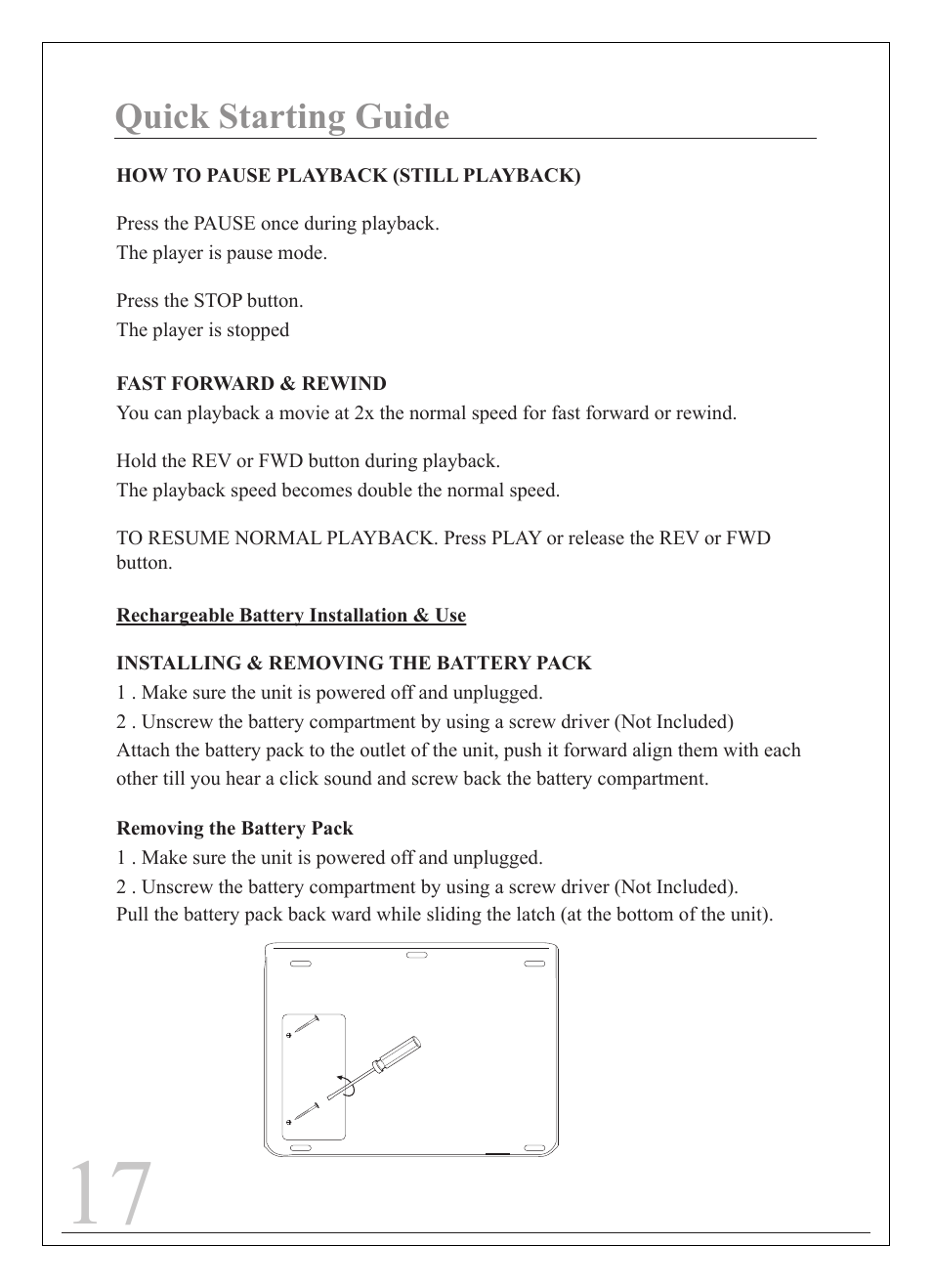 Quick starting guide | Curtis IP9012 User Manual | Page 17 / 20
