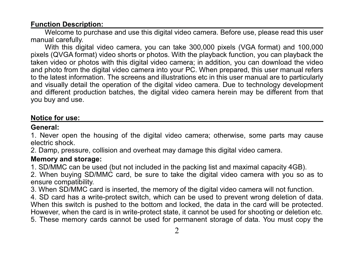 Curtis VR215 User Manual | Page 2 / 32