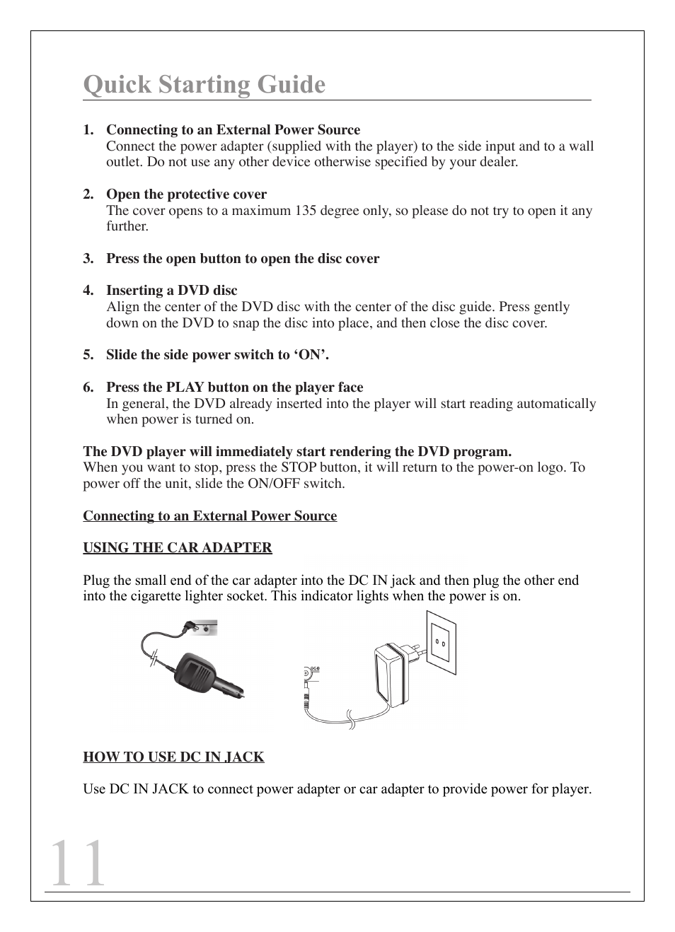 Quick starting guide | Curtis IP9844 User Manual | Page 11 / 24