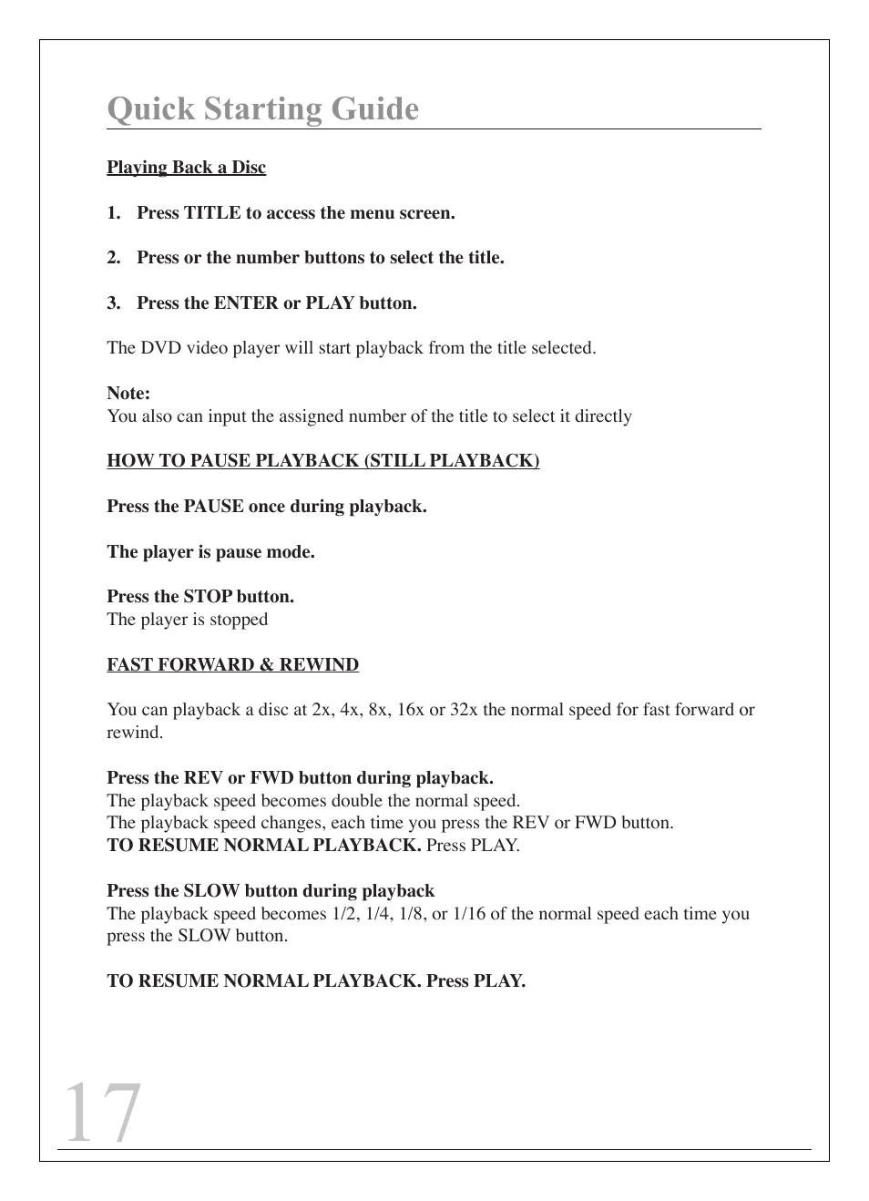 Quick starting guide | Curtis IP9844 User Manual | Page 17 / 24