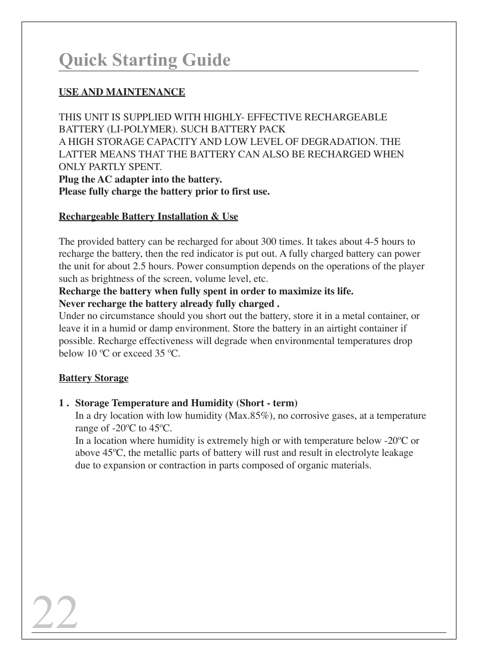Quick starting guide | Curtis IP9844 User Manual | Page 22 / 24