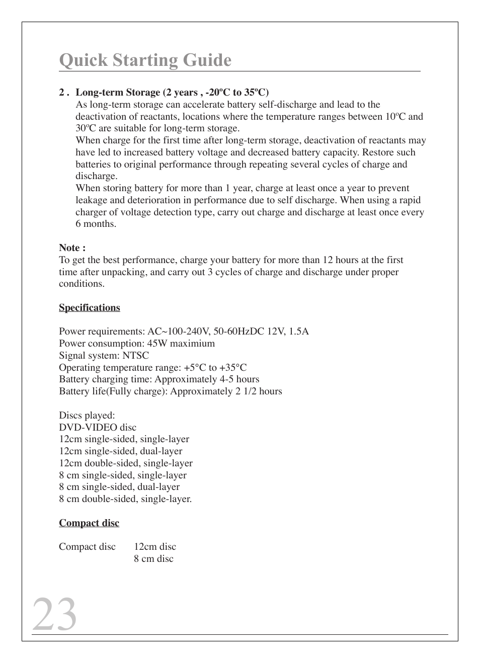 Quick starting guide | Curtis IP9844 User Manual | Page 23 / 24