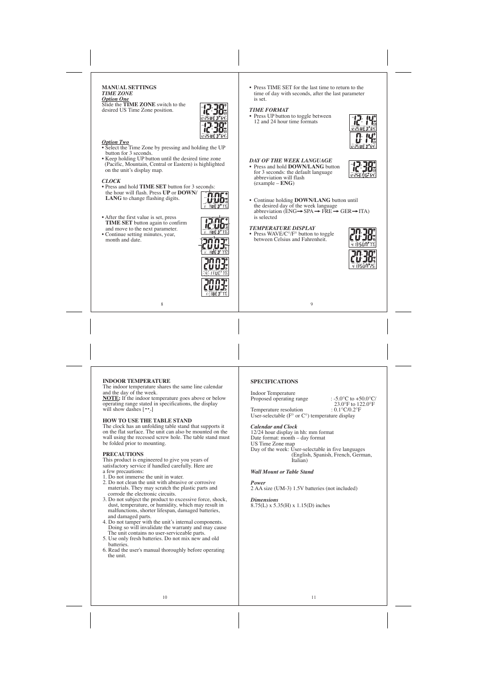 Datexx EXACTIME DRC-700 User Manual | Page 3 / 4