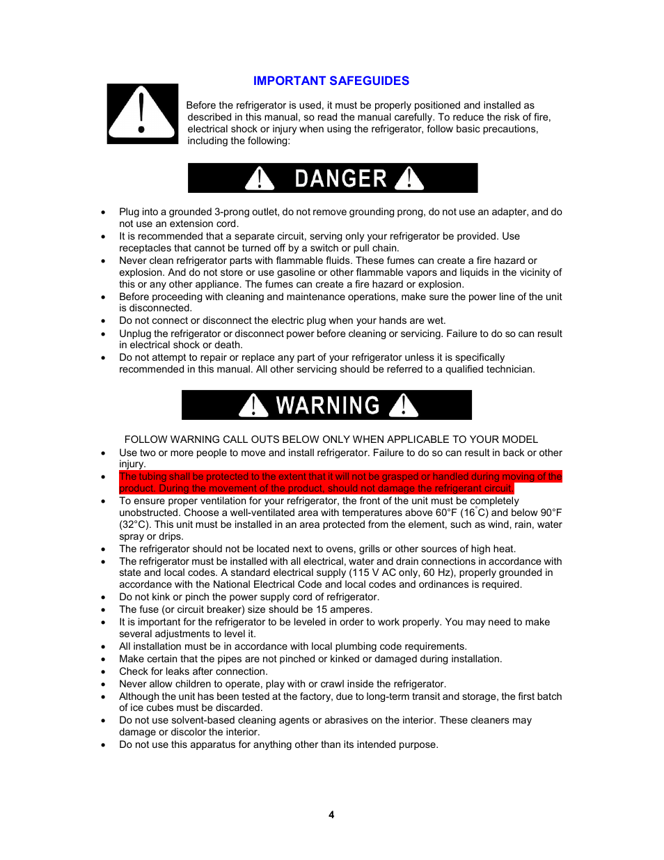 Curtis FR551 User Manual | Page 4 / 11