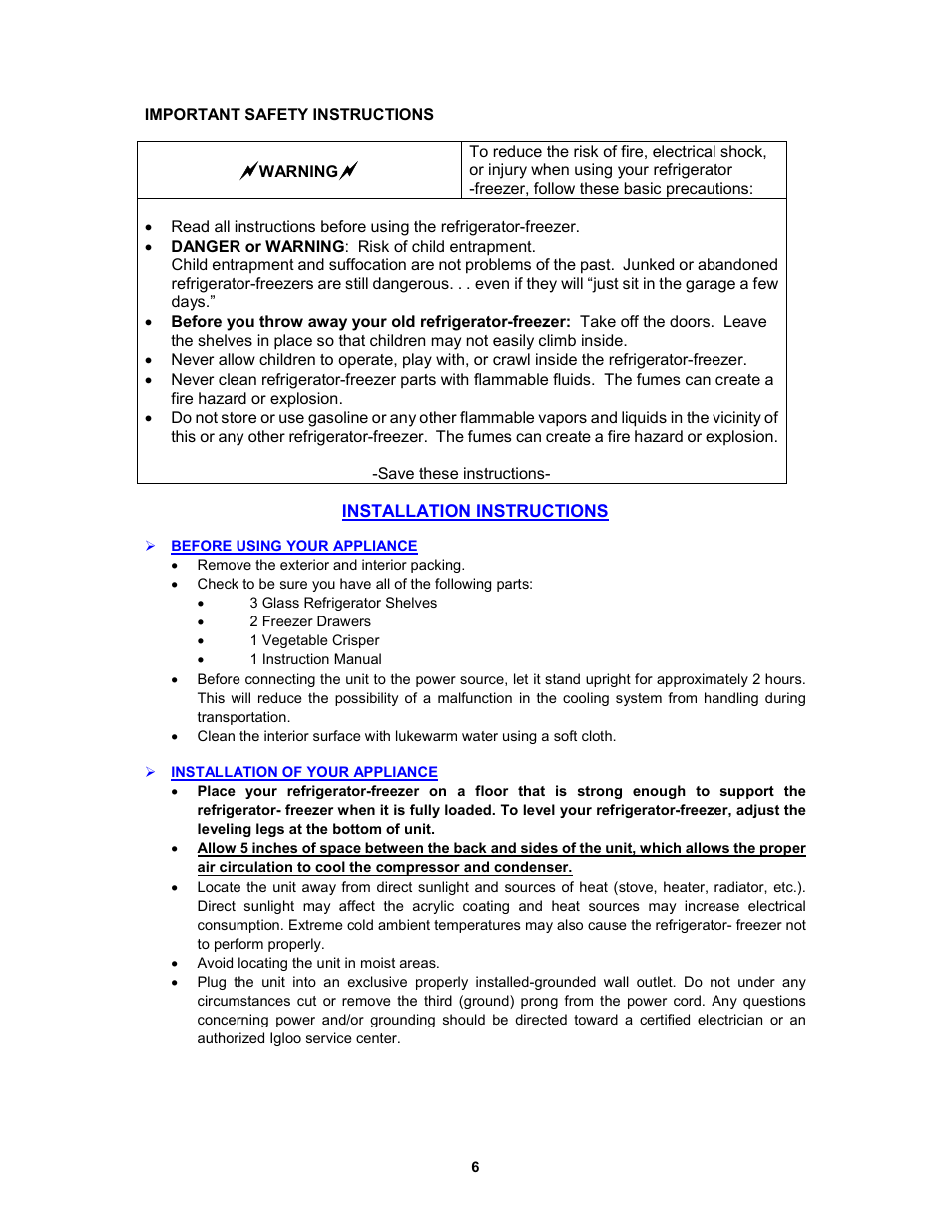 Curtis FR551 User Manual | Page 6 / 11