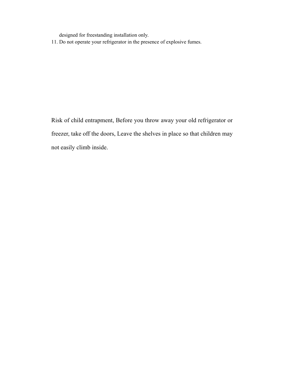 Save these instructions, Danger, For future reference please | English | Curtis FRF452B User Manual | Page 2 / 9
