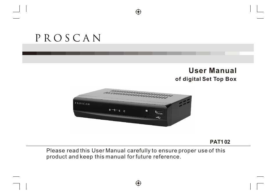 Curtis PAT102 User Manual | 10 pages