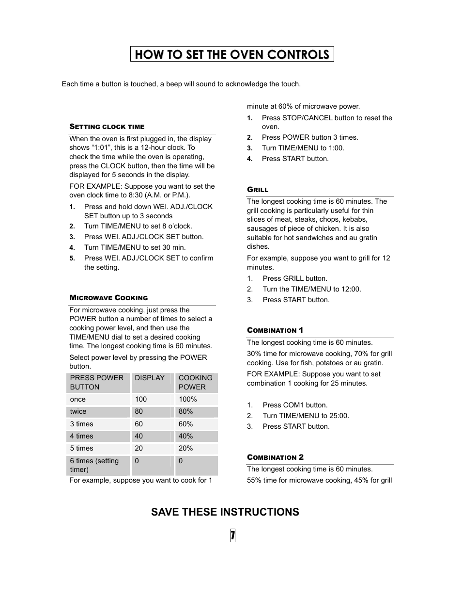 Curtis OMW1199 User Manual | Page 8 / 11