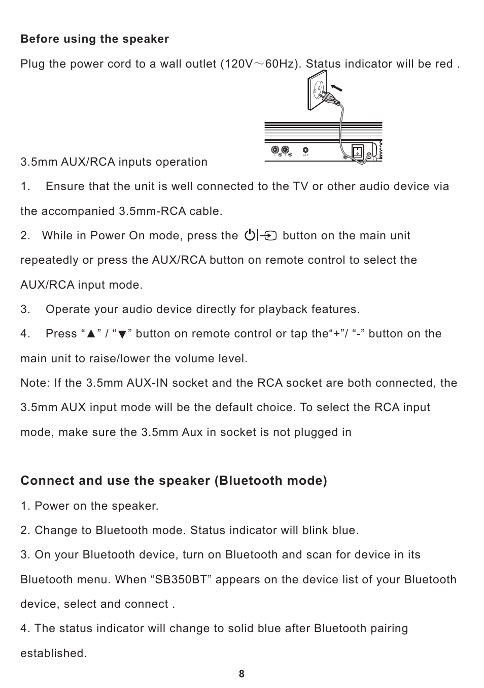 Curtis SB350BT User Manual | Page 10 / 12