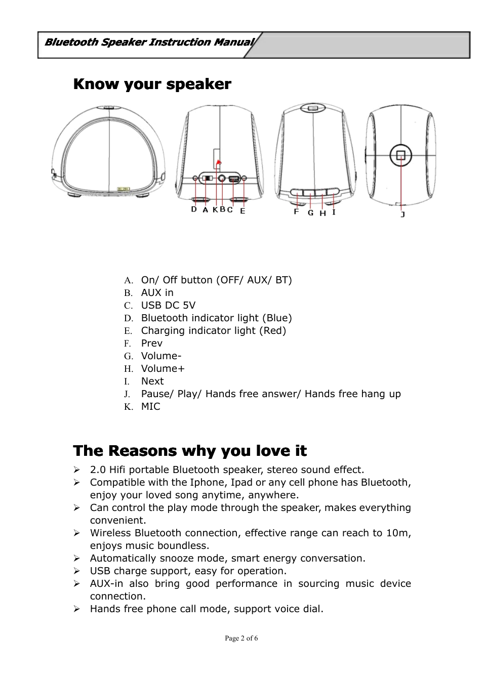 Know | Curtis SP260 User Manual | Page 2 / 6