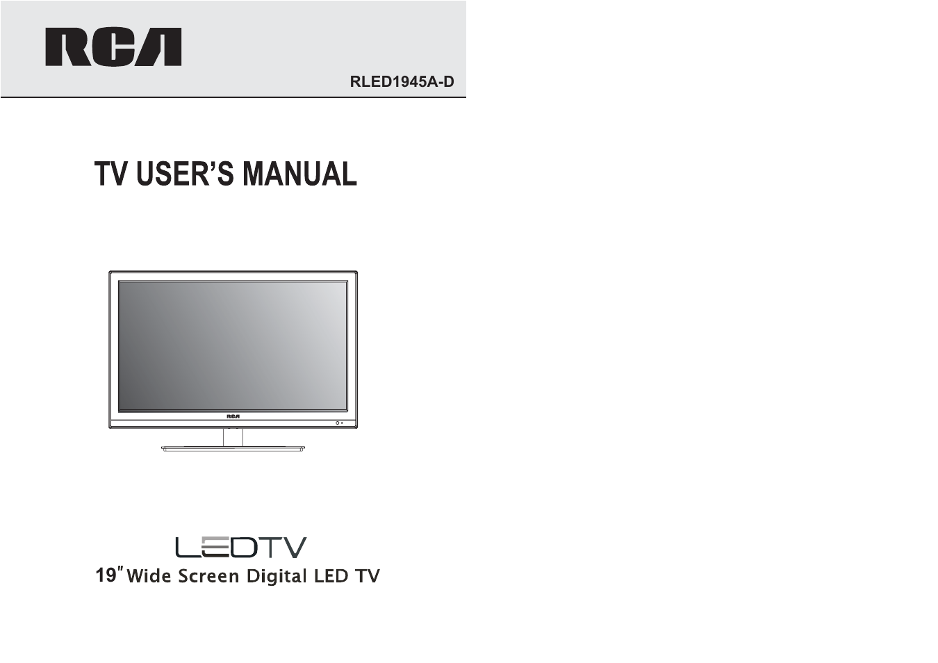 Curtis RLED1945A-D User Manual | 18 pages