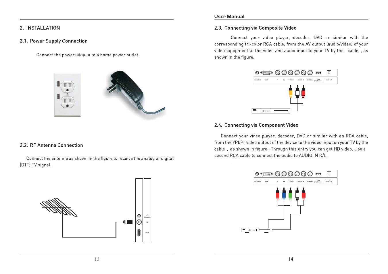 Adaptor | Curtis RLED1945A-D User Manual | Page 8 / 18