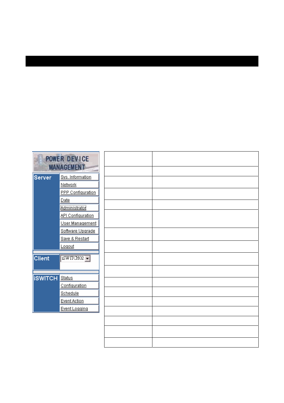 Web-based configuration, Server, Client | Iswitch | DigiPower ePowerSwitch User Manual | Page 30 / 52