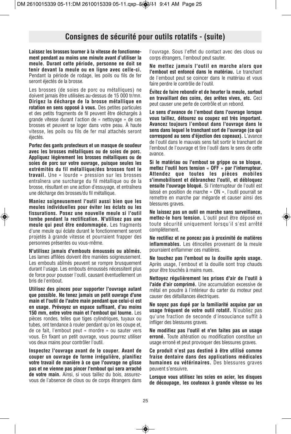 Dremel 3000 User Manual | Page 25 / 68
