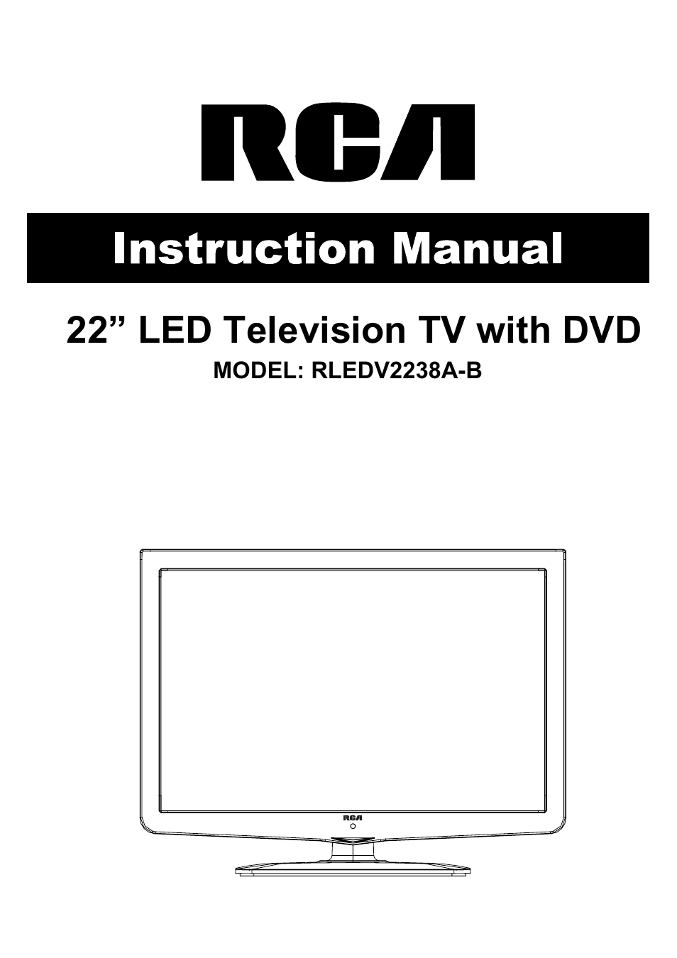 RCA RLEDV2238A-B User Manual | 31 pages