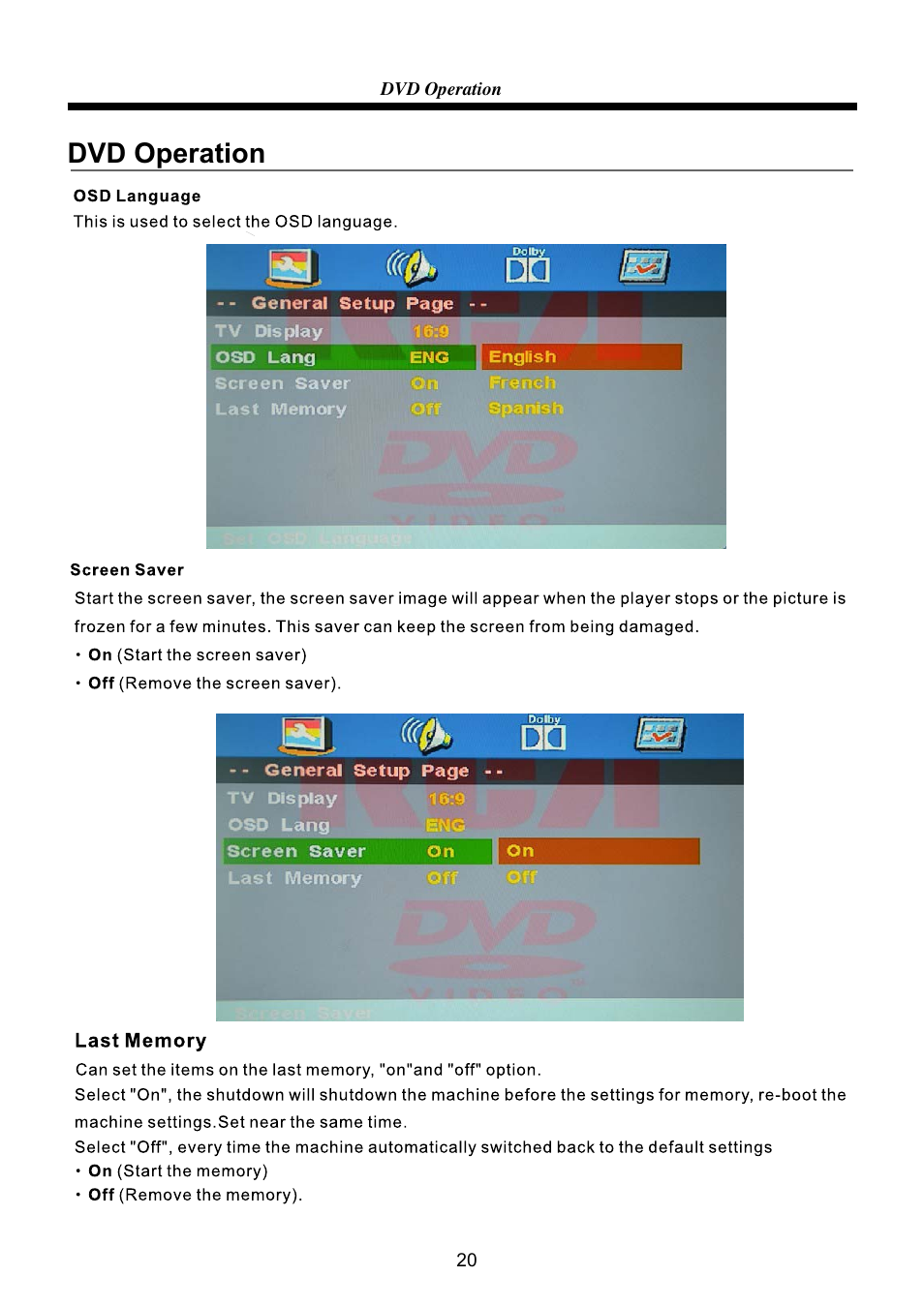 Dvd operation | RCA RLEDV2238A-B User Manual | Page 22 / 31