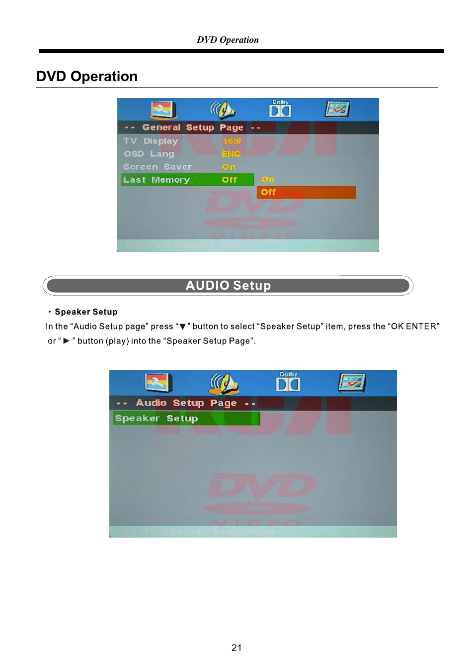 Dvd operation | RCA RLEDV2238A-B User Manual | Page 23 / 31