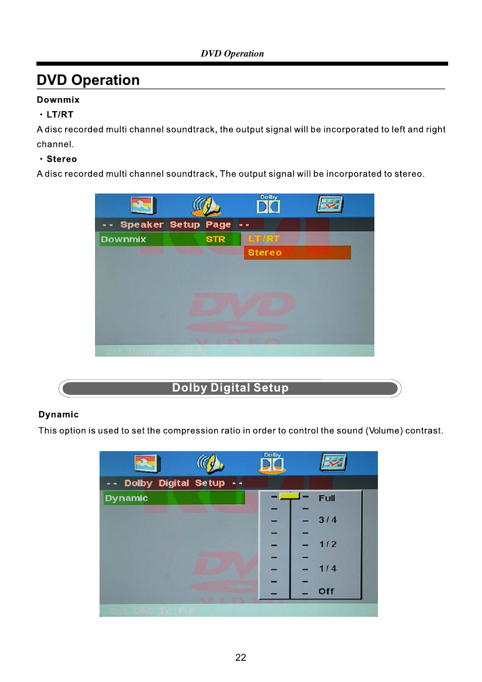 Dvd operation | RCA RLEDV2238A-B User Manual | Page 24 / 31