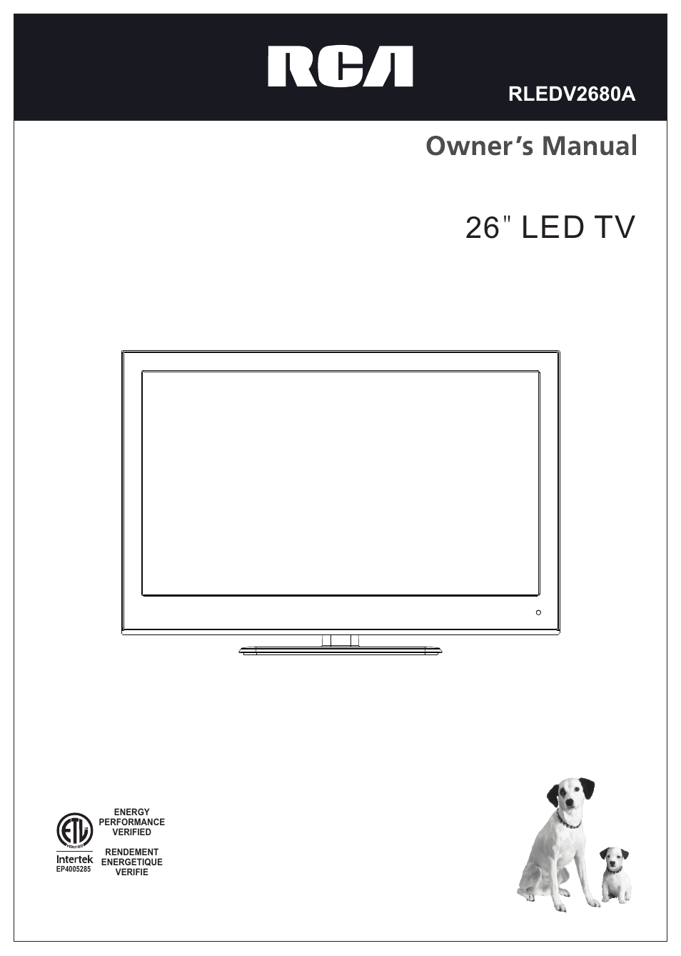 Curtis RLEDV2680A User Manual | 22 pages